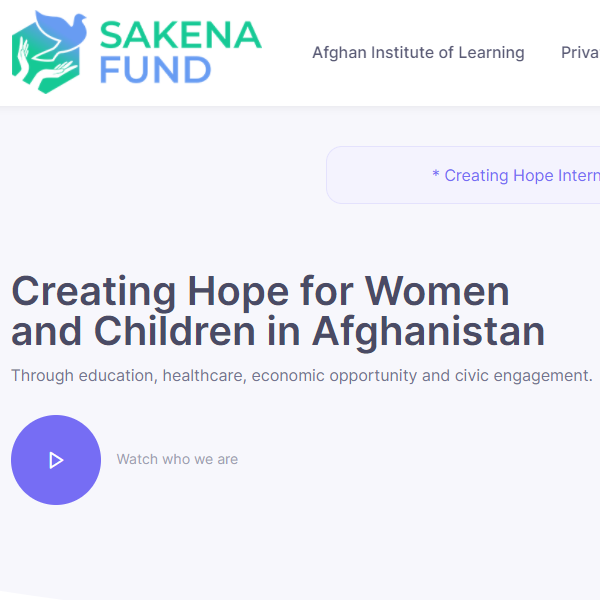 Afghan Organizations in USA - Sakena Fund