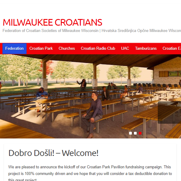 Croatian Speaking Organizations in USA - Federation of Croatian Societies of Milwaukee Wisconsin