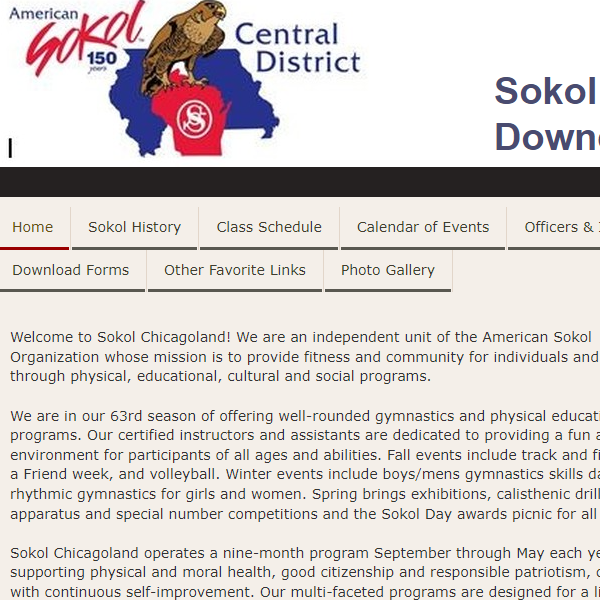 Czech Non Profit Organization in Downers Grove Illinois - Sokol Chicagoland