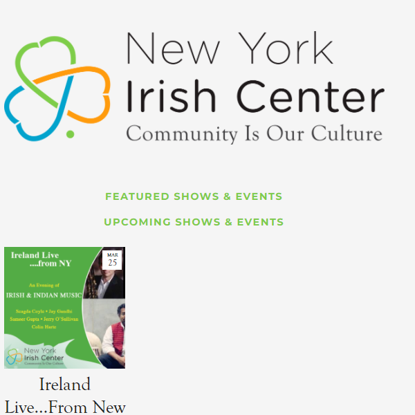 Gaelic Speaking Organizations in USA - New York Irish Center