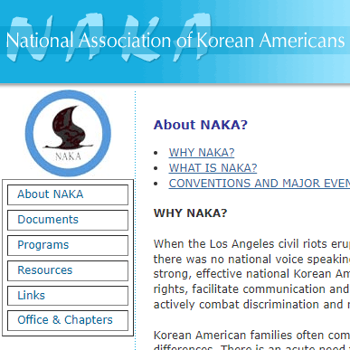 Korean Human Rights Organizations in USA - National Association of Korean Americans