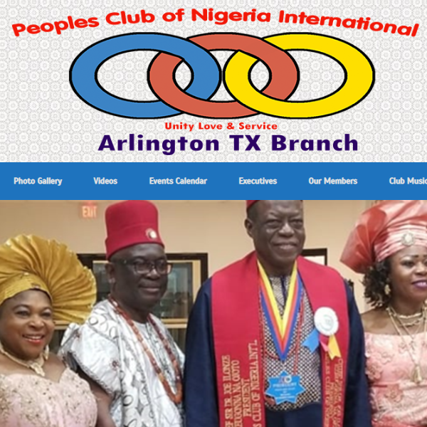 Nigerian Organization in San Antonio Texas - Peoples Club of Nigeria International Arlington, Texas
