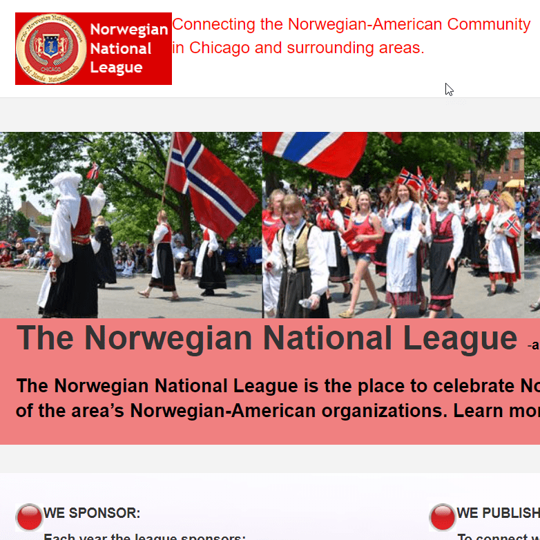 Norwegian Speaking Organizations in USA - Norwegian National League of Chicago