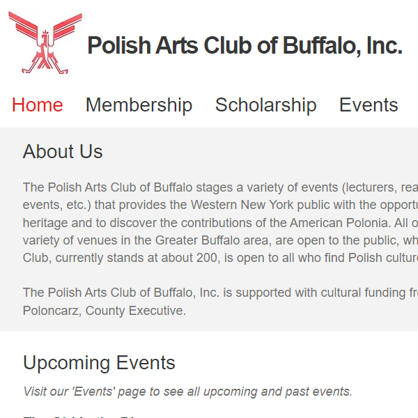 Polish Speaking Organizations in USA - Polish Arts Club of Buffalo, Inc.