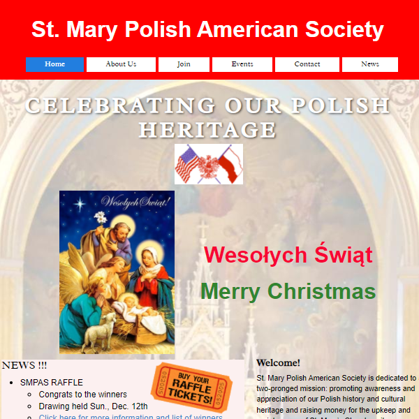 Polish Organization in Pennsylvania - St. Mary Polish American Society