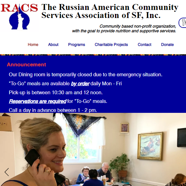 Russian Organizations in California - Russian American Community Services Association of SF, Inc.