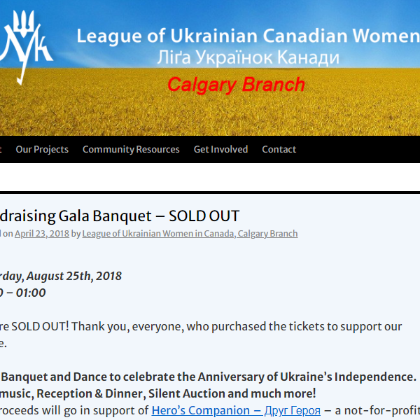 Ukrainian Organization in Calgary Alberta - League of Ukrainian Canadian Women Calgary